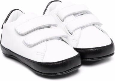 Balmain Kids double-touch strap sneakers White