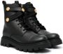Balmain Kids Ranger leather combat boots Black - Thumbnail 1