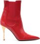 Balmain Moneta 110mm leather boots Red - Thumbnail 1