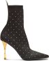 Balmain Moneta crystal-embellished ankle boots Black - Thumbnail 1