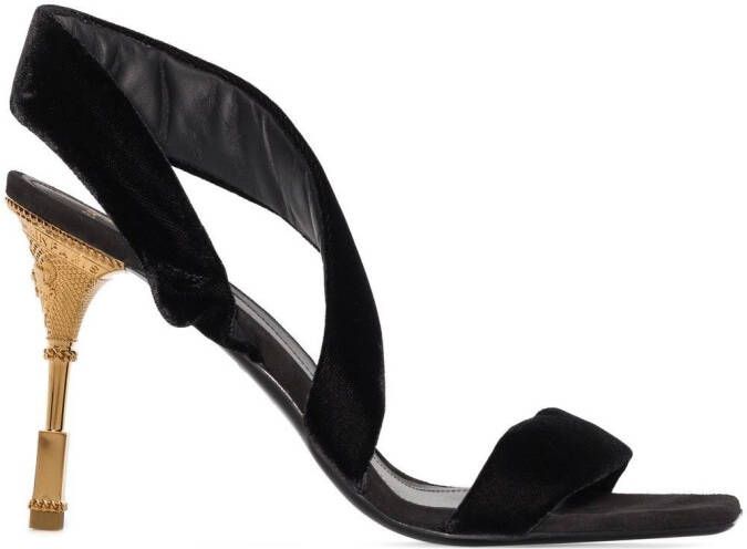 Balmain open-toe strap-detail sandals Black