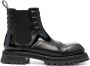 Balmain panelled quilted boots Black - Thumbnail 1