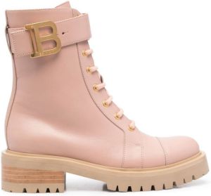 Balmain Ranger lace-up boots Pink