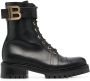 Balmain Ranger leather combat boots Black - Thumbnail 1