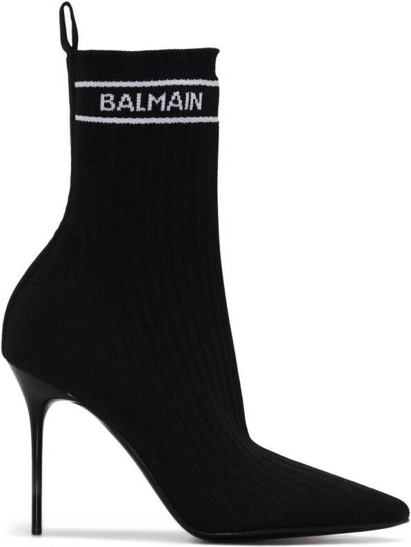 Balmain Skye 95mm ankle boots Black