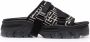 Balmain Ulysse monogram slides Black - Thumbnail 1