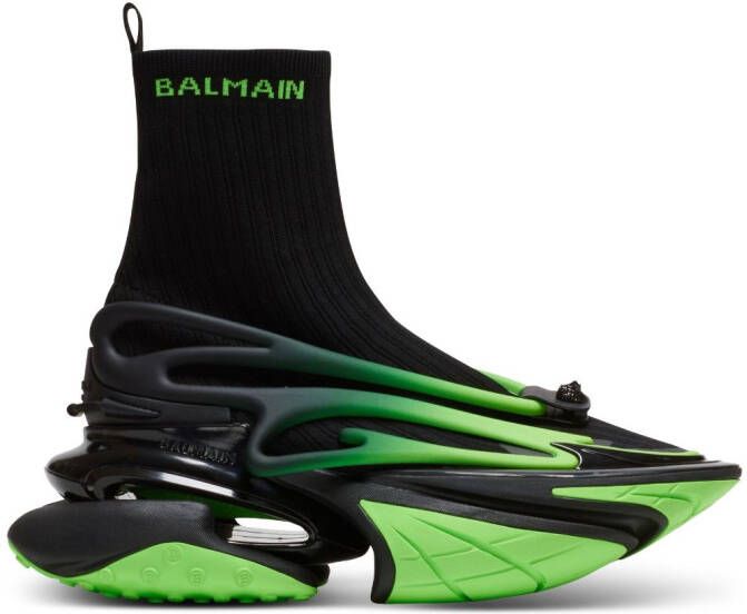 Balmain Unicorn high-top sneakers Black