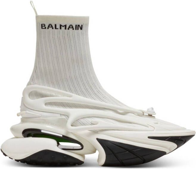 Balmain Unicorn high-top sneakers White
