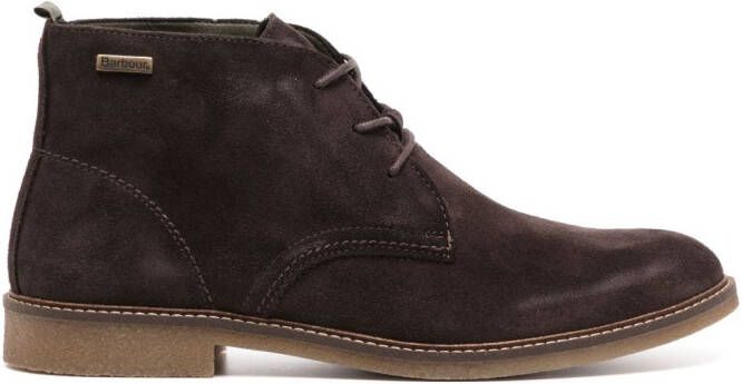 Barbour lace-up leather boots Brown