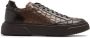 Barrett crocodile-effect leather sneakers Brown - Thumbnail 1