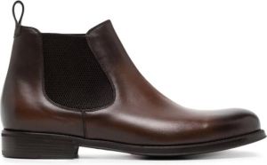 Barrett elasticated-panels leather ankle boots Brown