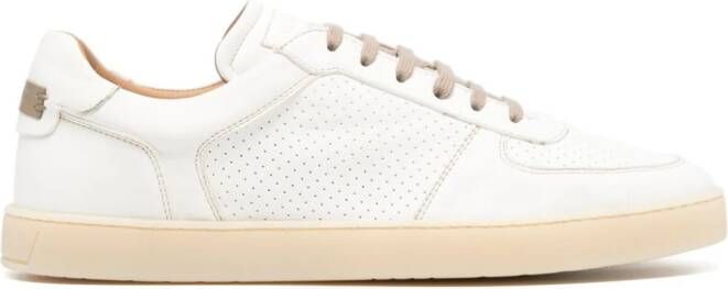 Barrett leather lace-up sneakers White