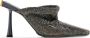 Benedetta Bruzziches Goliarda 95mm rhinestone-embellished mules Grey - Thumbnail 1