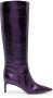 BETTINA VERMILLON 60mm knee-length leather boots Purple - Thumbnail 1