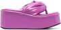 BETTINA VERMILLON Dolly high-shine platform sandals Pink - Thumbnail 1