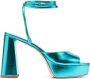 BETTINA VERMILLON Janet 110mm platform sandals Blue - Thumbnail 1