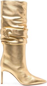 BETTINA VERMILLON Tiphany 85mm knee-high boots Gold
