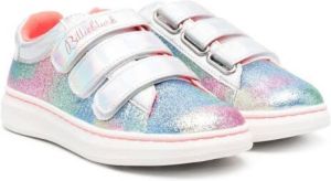 Billieblush holographic-finish touch-strap sneakers Silver