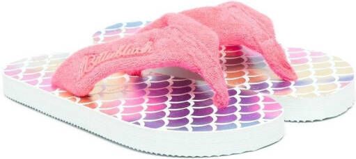 Billieblush logo-plaque flip-flops Pink