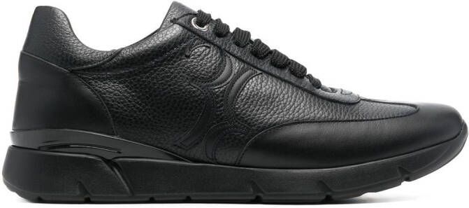 Billionaire calf-leather low-top sneakers Black