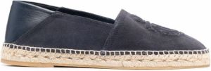 Billionaire logo-embossed suede espadrilles Blue