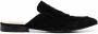 Billionaire logo embossed suede mules Black - Thumbnail 1