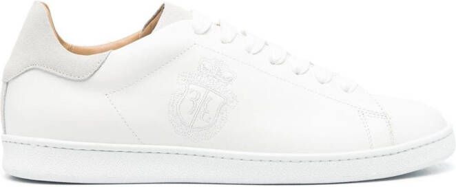 Billionaire low-top leather sneakers White