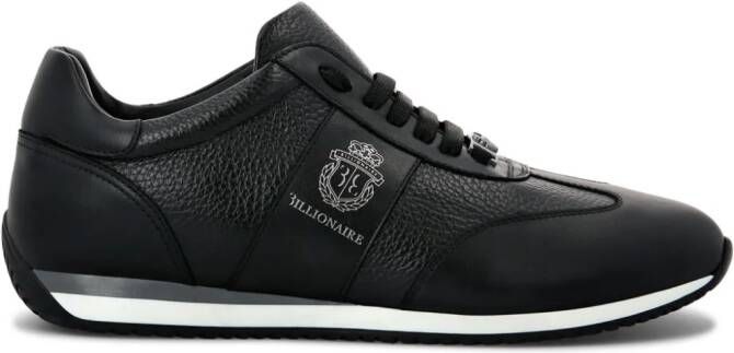 Billionaire Runner crest-motif sneakers Black