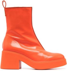 Bimba y Lola block heel ankle boots Orange