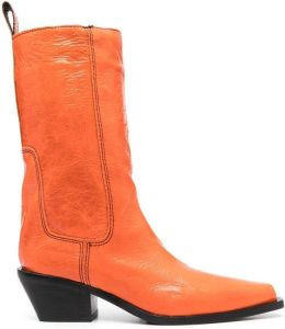 Bimba y Lola pointed-toe boots Orange