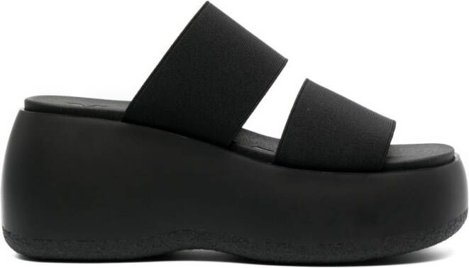 Bimba y Lola stretch-strap platform sandals Black