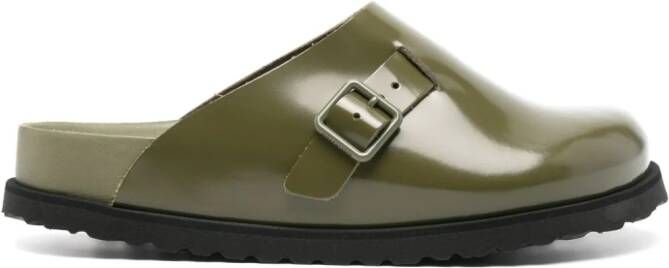Birkenstock 33 Dougal leather slippers Green