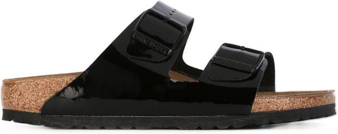 Birkenstock Arizona patent sandals Black