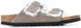 Birkenstock Arizona two-strap shearling sandals Grey - Thumbnail 1