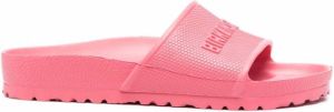 Birkenstock Barbados logo slides Pink