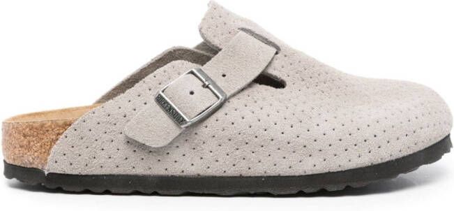 Birkenstock Boston BS suede slippers Grey