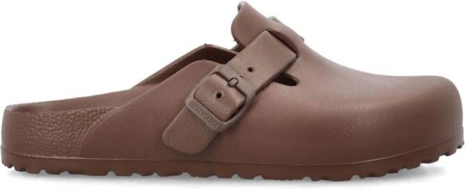 Birkenstock Boston EVA buckle-detail slippers Brown
