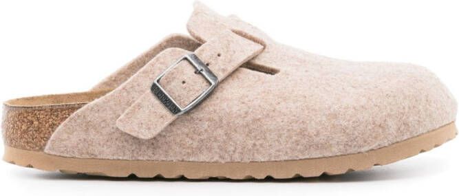 Birkenstock Boston felted slippers Brown