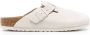 Birkenstock Boston round-neck leather slippers White - Thumbnail 1