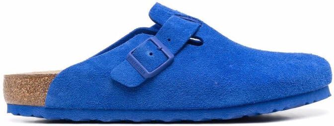 Birkenstock Boston suede sandals Blue