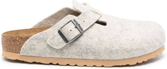 Birkenstock Boston wool-felt clogs Neutrals