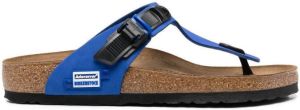 Birkenstock buckled slip-on sandals Blue