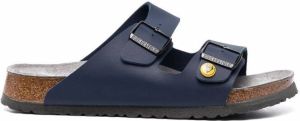 Birkenstock double-strap leather sandals Blue