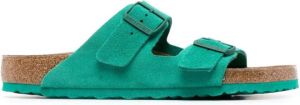 Birkenstock double-strap suede sandals Green