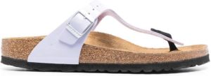 Birkenstock Gizeh Birko leather slides Purple