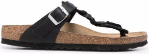 Birkenstock Gizeh braided-strap sandals Black