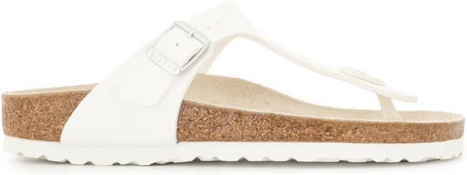 Birkenstock Gizeh BS faux-leather sandals White
