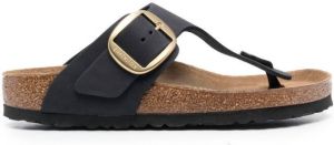 Birkenstock Gizeh buckled 35mm sandals Black