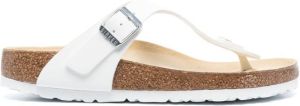 Birkenstock Gizeh buckled 35mm sandals White