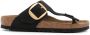 Birkenstock Gizeh leather flat sandals Black - Thumbnail 1
